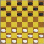 Стартовая позиция в шашках